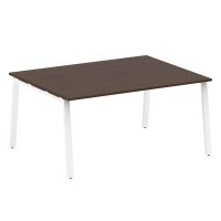 Metal System Style БА.ПРГ-1.4 (Венге цаво/белый) Переговорный стол (1 столешница) на А-образном м/к