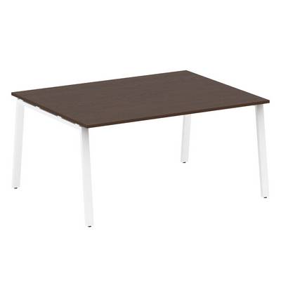 Metal System Style БА.ПРГ-1.4 (Венге цаво/белый) Переговорный стол (1 столешница) на А-образном м/к