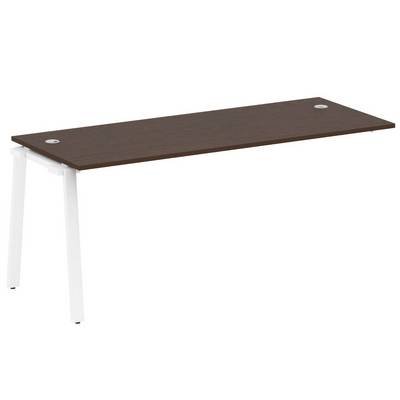 Metal System Style БА.ПРС-СП-1.5 (Венге цаво/белый) Проходной наборный элемент рабочей станции на А-образном м/к (проходная опора Б.ОСП-72, столешница, комплект траверс)