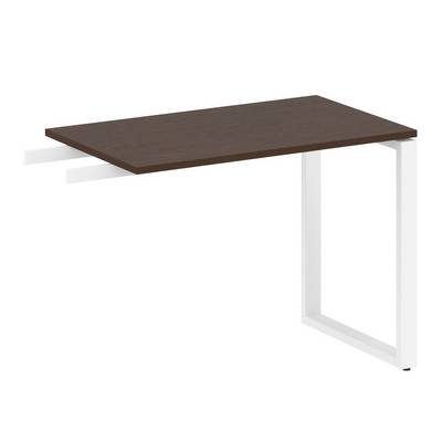 Metal System Style БО.ПР-3 (Венге цаво/белый) Приставной элемент на О-образном м/к (используется в качестве брифинга или боковой приставки)