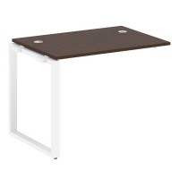 Metal System Style БО.ПРС-СП-1.1 (Венге цаво/белый) Проходной наборный элемент рабочей станции  на О-образном м/к  (проходная опора Б.ОСП-72, столешница, комплект траверс)