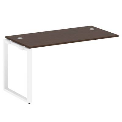 Metal System Style БО.ПРС-СП-1.3 (Венге цаво/белый) Проходной наборный элемент рабочей станции на О-образномм м/к (проходная опора Б.ОСП-72, столешница, комплект траверс)