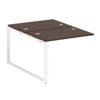 Metal System Style БО.ПРС-СП-2.1 (Венге цаво/белый) Проходной наборный элемент рабочей станции на О-образном м/к (проходная опора Б.ОСП-147, две столешницы, два комплекта траверс)