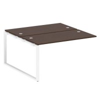 Metal System Style БО.ПРС-СП-2.3 (Венге цаво/белый) Проходной наборный элемент рабочей станции на О-образном м/к (проходная опора Б.ОСП-147, две столешницы, два комплекта траверс)