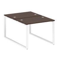 Metal System Style БО.РАС-СП-2.1 (Венге цаво/белый) Рабочая станция на О-образном м/к