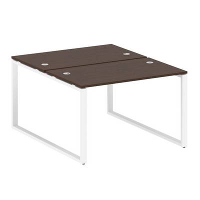 Metal System Style БО.РАС-СП-2.2 (Венге цаво/белый) Рабочая станция на О-образном м/к