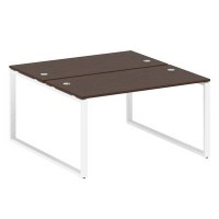 Metal System Style БО.РАС-СП-2.3 (Венге цаво/белый) Рабочая станция на О-образном м/к