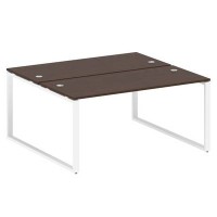 Metal System Style БО.РАС-СП-2.4 (Венге цаво/белый) Рабочая станция на О-образном м/к