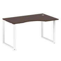 Metal System Style БО.СА-2 Пр (Венге цаво/белый) Стол криволинейный правый на О-образном м/к