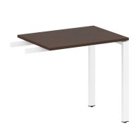 Metal System Style БП.ПР-2 (Венге цаво/белый) Приставной элемент на П-образном м/к (используется в качестве брифинга или боковой приставки)