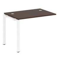 Metal System Style БП.ПРС-СП-1.1 (Венге цаво/белый) Проходной наборный элемент рабочей станции на П-образном м/к (проходная опора Б.ОСП-72, столешница, комплект траверс)