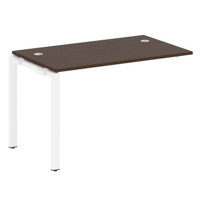 Metal System Style БП.ПРС-СП-1.2 (Венге цаво/белый) Проходной наборный элемент рабочей станции на П-образном м/к (проходная опора Б.ОСП-72, столешница, комплект траверс)