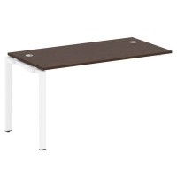 Metal System Style БП.ПРС-СП-1.3 (Венге цаво/белый) Проходной наборный элемент рабочей станции на П-образном м/к (проходная опора Б.ОСП-72, столешница, комплект траверс)