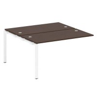 Metal System Style БП.ПРС-СП-2.3 (Венге цаво/белый) Проходной наборный элемент рабочей станции  на П-образном м/к  (проходная опора Б.ОСП-147, две столешницы, два комплекта траверс)