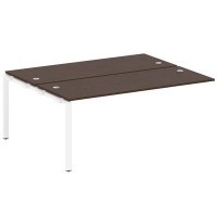 Metal System Style БП.ПРС-СП-2.5 (Венге цаво/белый) Проходной наборный элемент рабочей станции  на П-образном м/к  (проходная опора Б.ОСП-147, две столешницы, два комплекта траверс)