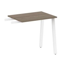 Metal System Style БА.ПР-2 (Вяз благородный/белый) Приставной элемент на А-образном м/к (используется в качестве брифинга или боковой приставки)