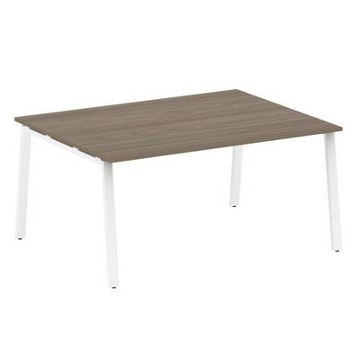 Metal System Style БА.ПРГ-1.4 (Вяз благородный/белый) Переговорный стол (1 столешница) на А-образном м/к