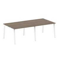 Metal System Style БА.ПРГ-2.2 (Вяз благородный/белый) Переговорный стол (2 столешницы) на А-образном м/к