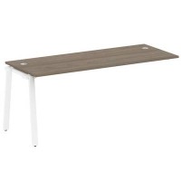 Metal System Style БА.ПРС-СП-1.5 (Вяз благородный/белый) Проходной наборный элемент рабочей станции на А-образном м/к (проходная опора Б.ОСП-72, столешница, комплект траверс)