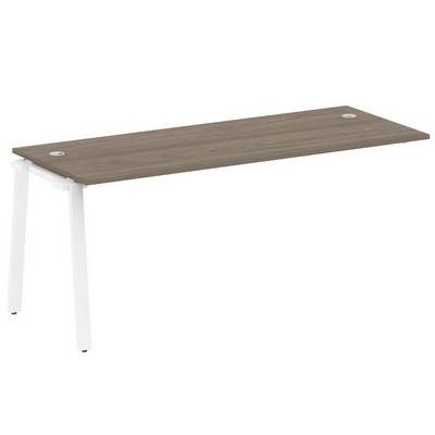 Metal System Style БА.ПРС-СП-1.5 (Вяз благородный/белый) Проходной наборный элемент рабочей станции на А-образном м/к (проходная опора Б.ОСП-72, столешница, комплект траверс)