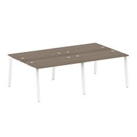 Metal System Style БА.СМ-4.2 (Вяз благородный/белый) Рабочая станция на 4 раб.места на А-образном м/к