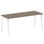 Metal System Style БА.СП-5 (Вяз благородный/белый) Стол письменный на А-образном м/к