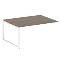 Metal System Style БО.ППРГ-4 (Вяз благородный/белый) Проходной наборный элемент переговорного стола на О-образном м/к (проходная опора Б.ОСП-123, столешница, два комплекта траверс)