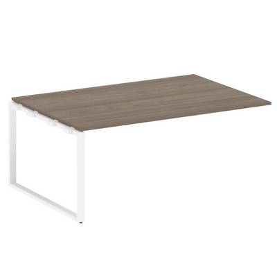 Metal System Style БО.ППРГ-5 (Вяз благородный/белый) Проходной наборный элемент переговорного стола на О-образном м/к (проходная опора Б.ОСП-123, столешница, два комплекта траверс)