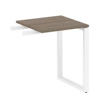 Metal System Style БО.ПР-1 (Вяз благородный/белый) Приставной элемент на О-образном м/к (используется в качестве брифинга или боковой приставки)