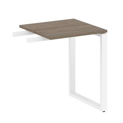 Metal System Style БО.ПР-1 (Вяз благородный/белый) Приставной элемент на О-образном м/к (используется в качестве брифинга или боковой приставки)