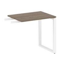 Metal System Style БО.ПР-2 (Вяз благородный/белый) Приставной элемент на О-образном м/к (используется в качестве брифинга или боковой приставки)