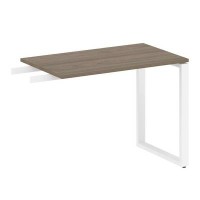 Metal System Style БО.ПР-3 (Вяз благородный/белый) Приставной элемент на О-образном м/к (используется в качестве брифинга или боковой приставки)