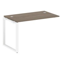 Metal System Style БО.ПРС-СП-1.2 (Вяз благородный/белый) Проходной наборный элемент рабочей станции на О-образном  м/к(проходная опора Б.ОСП-72, столешница, комплект траверс)