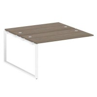 Metal System Style БО.ПРС-СП-2.3 (Вяз благородный/белый) Проходной наборный элемент рабочей станции на О-образном м/к (проходная опора Б.ОСП-147, две столешницы, два комплекта траверс)