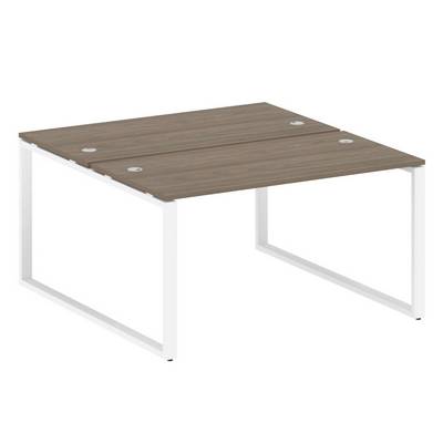 Metal System Style БО.РАС-СП-2.3 (Вяз благородный/белый) Рабочая станция на О-образном м/к