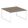 Metal System Style БО.РАС-СП-2.3 (Вяз благородный/белый) Рабочая станция на О-образном м/к