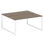 Metal System Style БО.РАС-СП-2.4 (Вяз благородный/белый) Рабочая станция на О-образном м/к