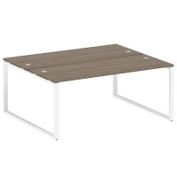 Metal System Style БО.РАС-СП-2.5 (Вяз благородный/белый) Рабочая станция на О-образном м/к