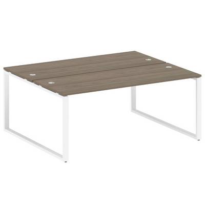 Metal System Style БО.РАС-СП-2.5 (Вяз благородный/белый) Рабочая станция на О-образном м/к