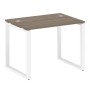 Metal System Style БО.СП-1 (Вяз благородный/белый) Стол письменный на О-образном м/к