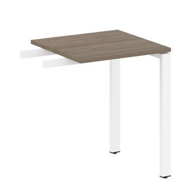 Metal System Style БП.ПР-1 (Вяз благородный/белый) Приставной элемент на П-образном м/к (используется в качестве брифинга или боковой приставки)