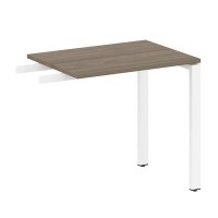 Metal System Style БП.ПР-2 (Вяз благородный/белый) Приставной элемент на П-образном м/к (используется в качестве брифинга или боковой приставки)