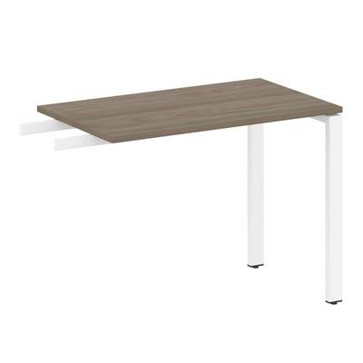 Metal System Style БП.ПР-3 (Вяз благородный/белый) Приставной элемент на П-образном м/к (используется в качестве брифинга или боковой приставки)