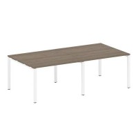 Metal System Style БП.ПРГ-2.2 (Вяз благородный/белый) Переговорный стол (2 столешницы) на П-образном м/к