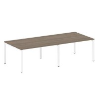 Metal System Style БП.ПРГ-2.3 (Вяз благородный/белый) Переговорный стол (2 столешницы) на П-образном м/к