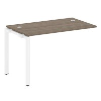 Metal System Style БП.ПРС-СП-1.2 (Вяз благородный/белый) Проходной наборный элемент рабочей станции на П-образном м/к (проходная опора Б.ОСП-72, столешница, комплект траверс)