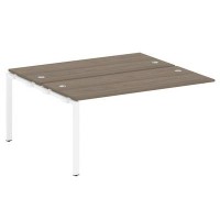 Metal System Style БП.ПРС-СП-2.4 (Вяз благородный/белый) Проходной наборный элемент рабочей станции  на П-образном м/к  (проходная опора Б.ОСП-147, две столешницы, два комплекта траверс)