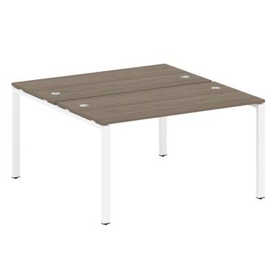 Metal System Style БП.РАС-СП-2.3 (Вяз благородный/белый) Рабочая станция на П-образном м/к