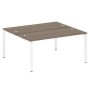 Metal System Style БП.РАС-СП-2.4 (Вяз благородный/белый) Рабочая станция на П-образном м/к