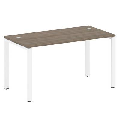 Metal System Style БП.СП-3 (Вяз благородный/белый) Стол письменный на П-образном м/к